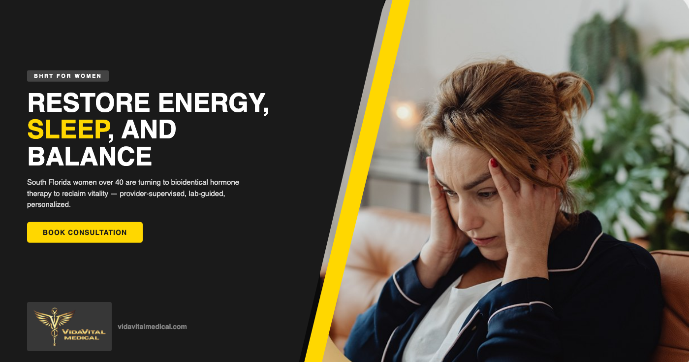 How Coconut Grove Women Are Using BHRT to Reclaim Energy, Sleep, and Hormonal Balance